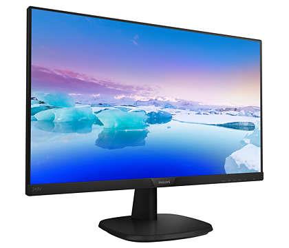 resimler/genel/23.8 PHILIPS 243V7QJABF/00 IPS 4MS 75MHZ 1XVGA 1XHDMI 1XDP FHD 1920X1080 HOPARLÖR FLICKER-FREE VESA SİYAH