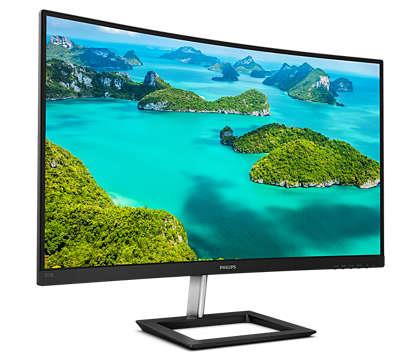 resimler/genel/31.5 PHILIPS 322E1C/00 4MS 75MHZ 1XVGA 1XHDMI 1XDP FHD 1920X1080 CURVED VESA SİYAH