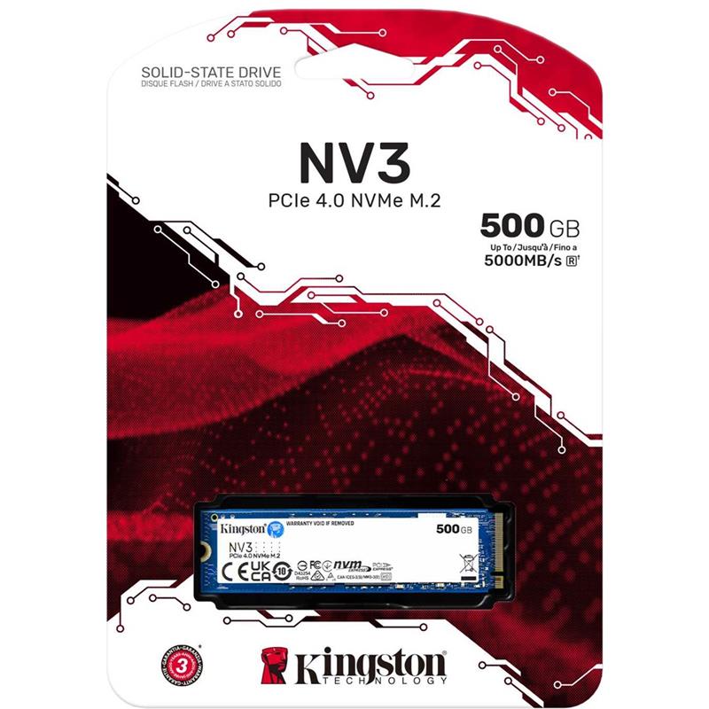 resimler/genel/500 GB KINGSTON NV3 M.2 NVME PCIE GEN4 5000/3000MBS SNV3S/500G