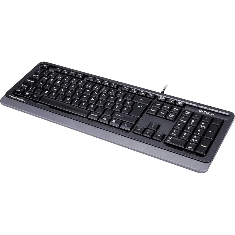 resimler/genel/A4 TECH FK10 F TR MM GRİ/SİYAH USB KABLOLU KLAVYE