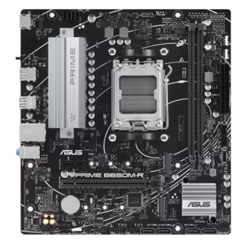 resimler/genel/ASUS PRIME B650M-R DDR5 7200MHZ 1XHDMI 2XM.2 USB3.2 MATX AM5 (AMD AM5 9000/8000/7000 SERİLERİ İLE UYUMLU)
