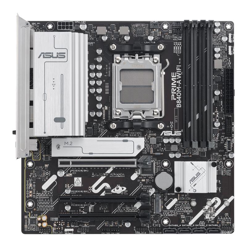 resimler/genel/ASUS PRIME B840M-A WIFI DDR5 7600MT/S 1XHDMI 2XDP 3XM.2 AM5 (AMD AM5 9000/8000/7000 SERİLERİ İLE UYUMLU)
