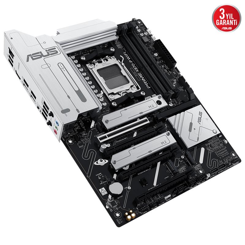 ASUS PRIME X870-P WIFI DDR5 8000MHZ 1XHDMI 2XUSB4 4XM.2 ATX AM5 (AMD AM5 9000/8000/7000 SERİLERİ İLE UYUMLU)