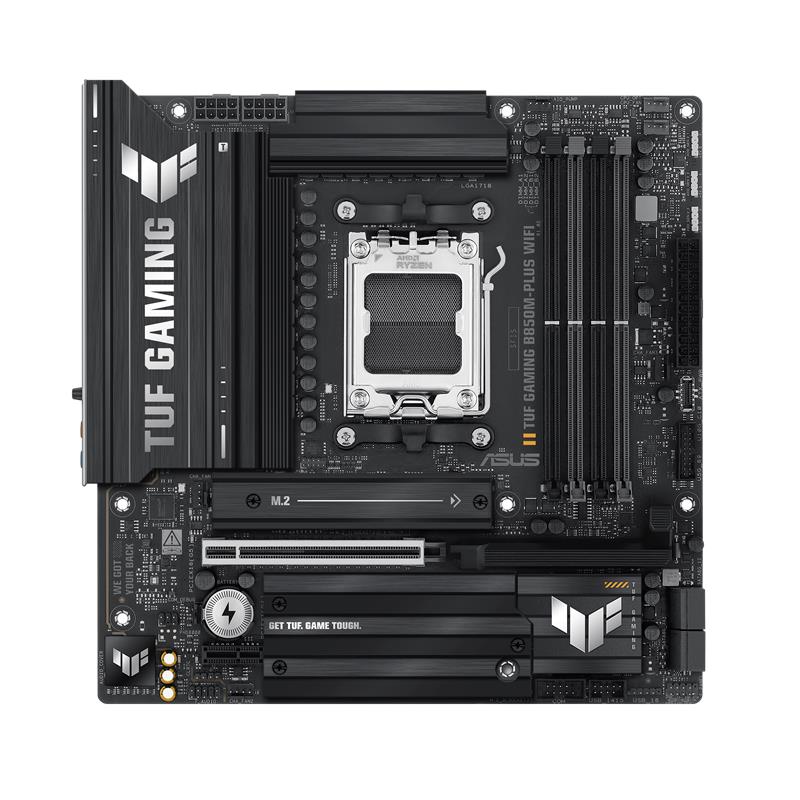 resimler/genel/ASUS TUF GAMING B850M-PLUS WIFI DDR5 8000MHZ 1XHDMI 1XDP 3XM.2 MATX AM5 (AMD AM5 9000/8000/7000 SERİLERİ İLE UYUMLU)