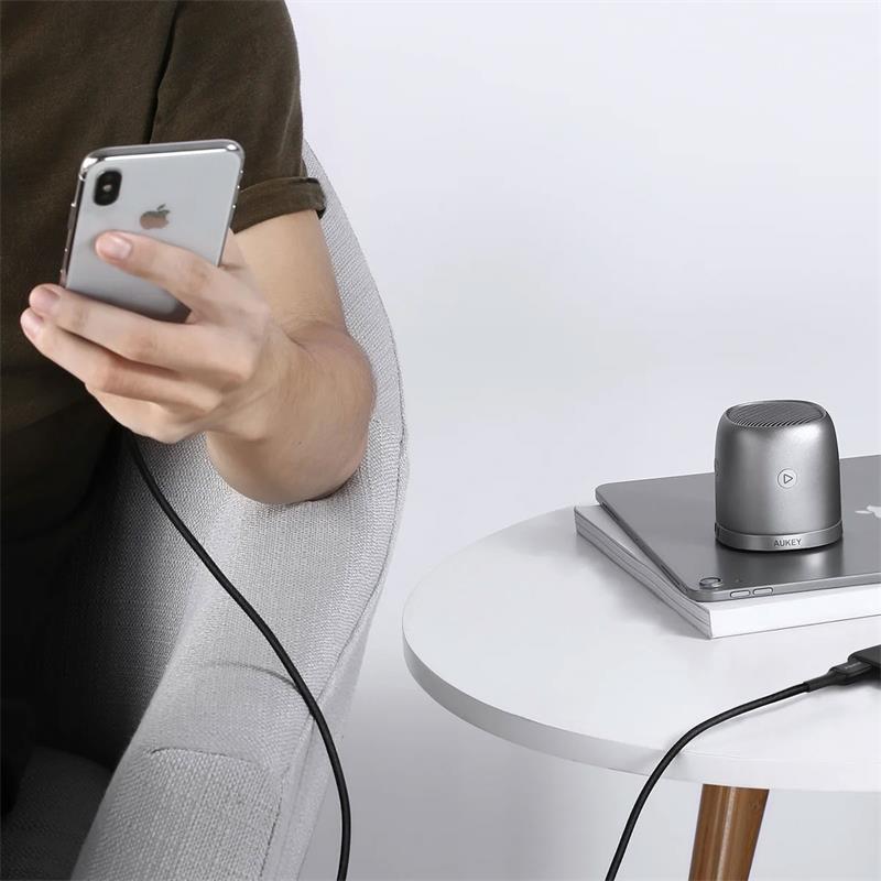 resimler/genel/AUKEY CB-BAL7-BK NAYLON ÖRGÜLÜ USB-A LIGHTNING KABLOSU 0.9MT
