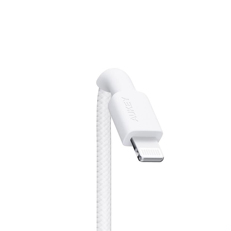 resimler/genel/AUKEY CB-BAL7-WH NAYLON ÖRGÜLÜ USB-A LİGHTNİNG KABLOSU 0.9MT
