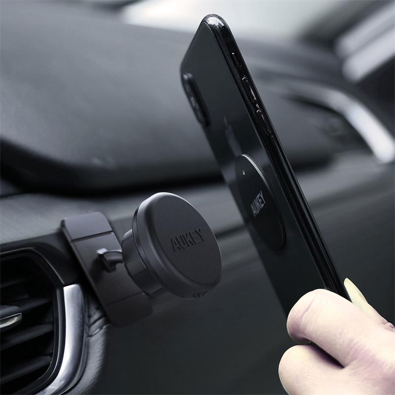 resimler/genel/AUKEY HD-C13-BK GÜÇLÜ YAPIŞKAN VE MIKNATISLI ARAÇ İÇİ TELEFON TUTUCU