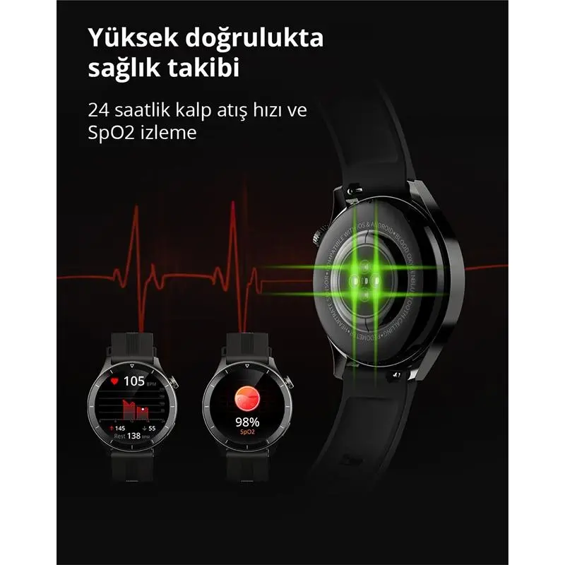 resimler/genel/AUKEY SW-2P-GY AKILLI SAAT 3.7CM LCD BLUETOOTH ÇAĞRI SAĞLIK GÖZETİMİ SPOR BİLDİRİMLERİ IP67 GRİ