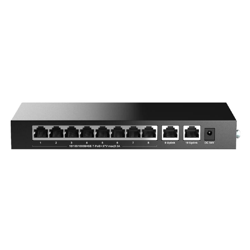 resimler/genel/H3C MAGIC BS210T-HP 8 PORT GIGABIT + 2 PORT GIGABIT UPLINK 110W POE METAL KASA SWITCH