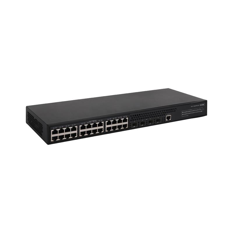 resimler/genel/H3C S5024PV3-EI 24 PORT GIGABIT + 4X1GB SFP UPLINK YÖNETİLEBİLİR L2 RACKMOUNT SWITCH(9801A1QT)
