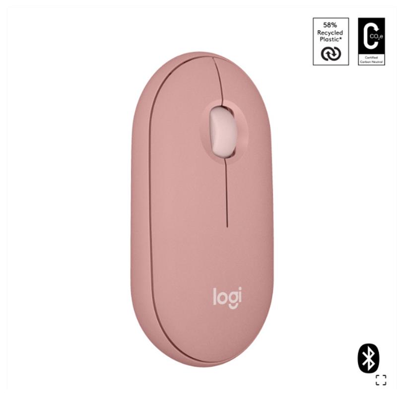 resimler/genel/LOGITECH PEBBLE 2 M350S KABLOSUZ BLUETOOTH SESSİZ OPTİK MOUSE PEMBE 910-007014