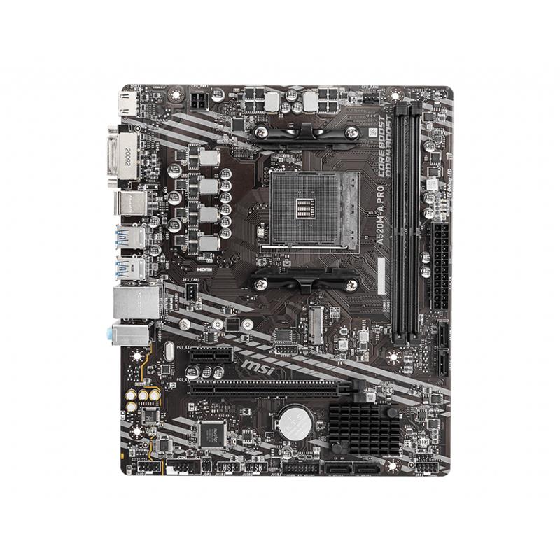 resimler/genel/MSI A520M-A PRO DDR4 4600MHZ 1XHDMI 1XDVI 1XM.2 USB 3.2 MATX AM4 (AMD AM4 5000/4000 /3000 SERİSİ İLE UYUMLU)