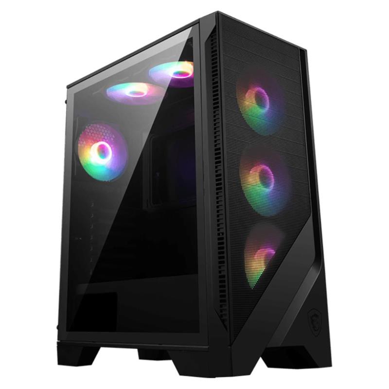 resimler/genel/MSI MAG FORGE 120A B65 TEMPERLİ CAM 6X120MM AUTO RGB FAN 650W BRONZ ATX GAMING KASA