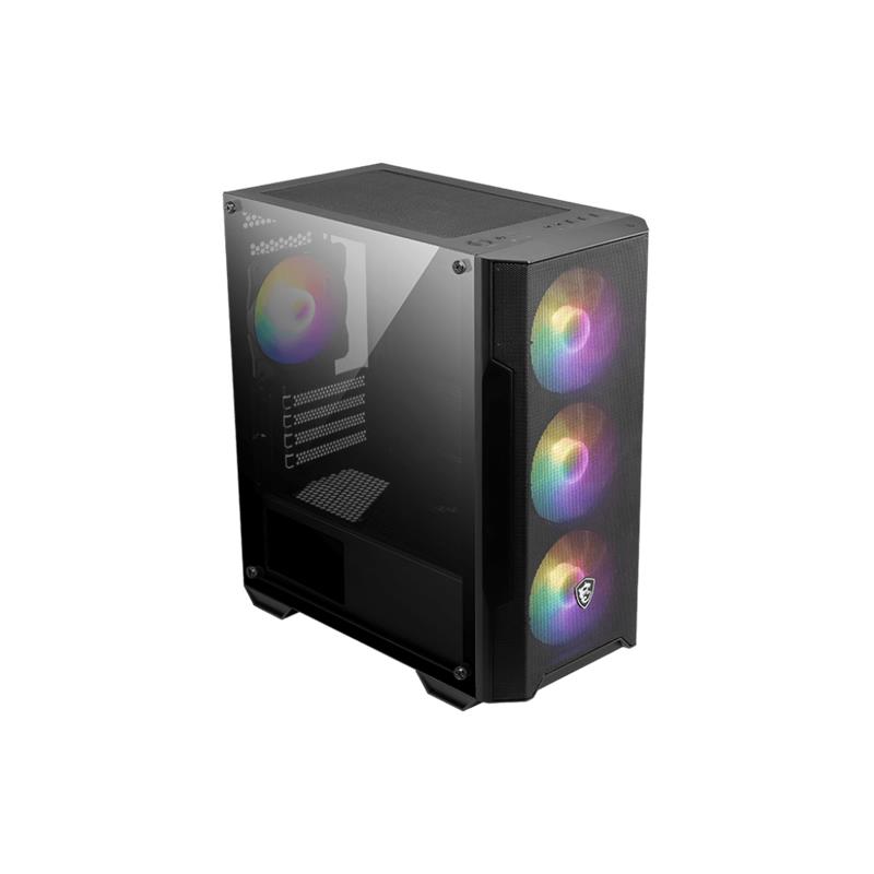 resimler/genel/MSI MAG FORGE M100A AKRİLİK YAN PANEL 3X120MM 1X120MM ARGB FAN PSU YOK MATX GAMING KASA