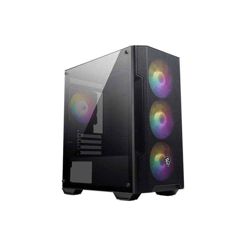 resimler/genel/MSI MAG FORGE M100A AKRİLİK YAN PANEL 3X120MM 1X120MM ARGB FAN PSU YOK MATX GAMING KASA
