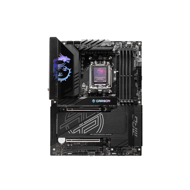 resimler/genel/MSI MPG X870E CARBON WIFI DDR5 8400MT/S 1XHDMI 2XUSB4 4XM.2 ATX AM5 (AMD AM5 9000/8000/7000 SERİLERİ İLE UYUMLU)