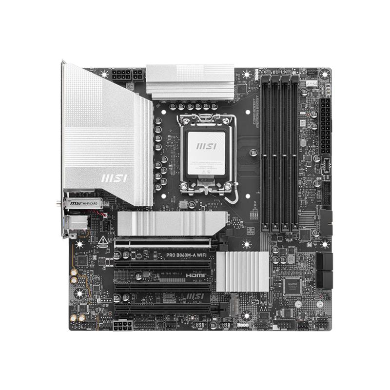 resimler/genel/MSI PRO B860M-A WIFI DDR5 8800MT/S 1XHDMI 1XDP 3XM.2 MATX 1851P (INTEL ULTRA PROCESSORS SERIES2)