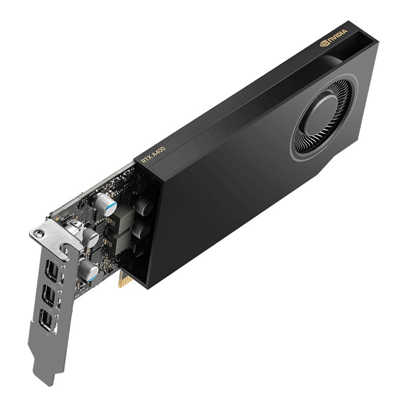 resimler/genel/PNY QUADRO RTX400-SB VCNRTXA400-SB 4GB DDR6 64BIT 4XDP YAPAY ZEKA AI EKRAN KARTI (AKSESUARLI)