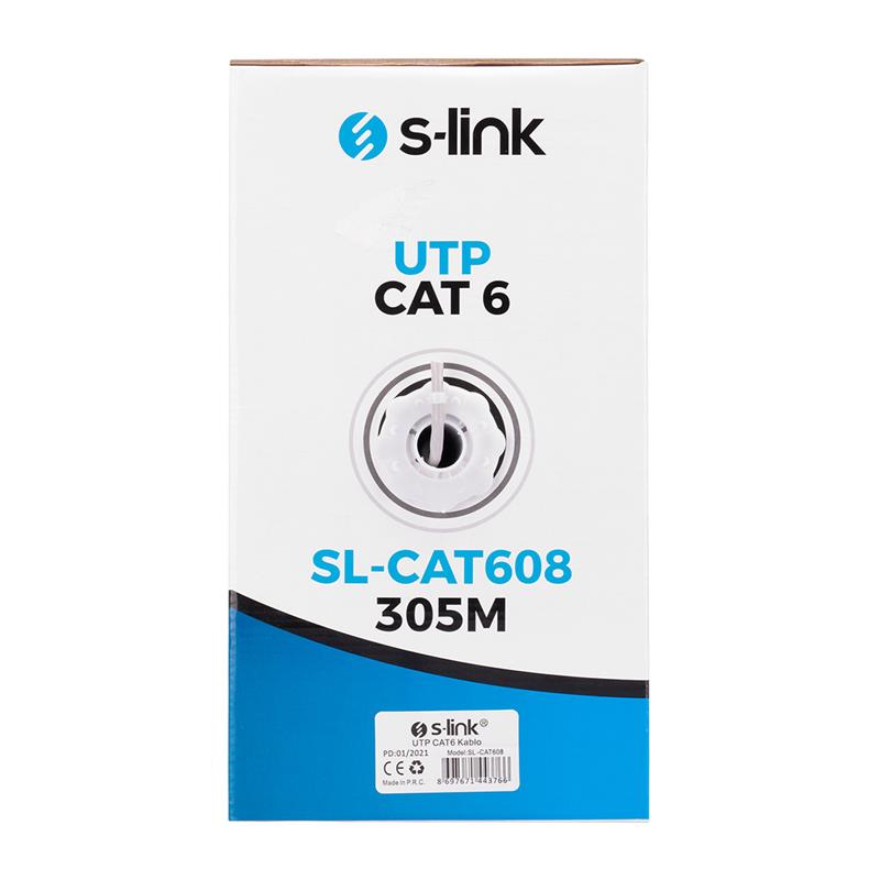 resimler/genel/S-LINK SL-CAT608 305MT 6MM 24AWG CAT6 KABLO GRİ
