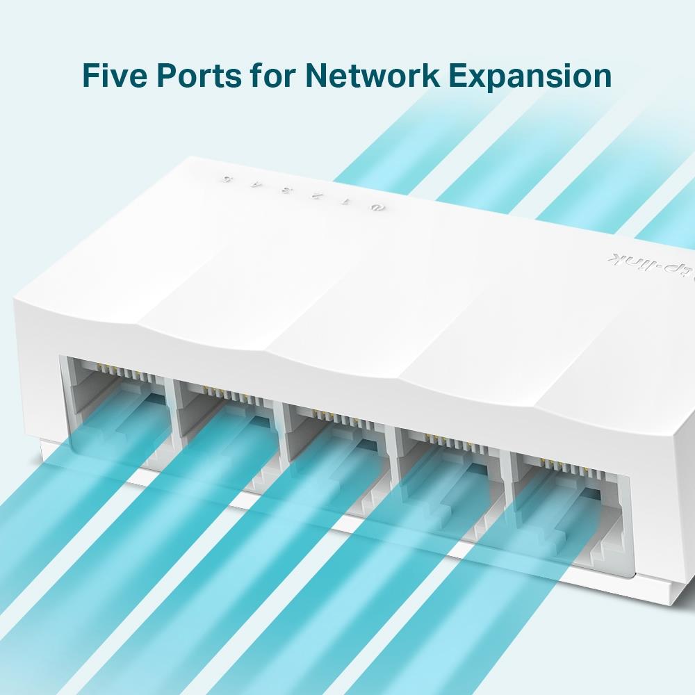 resimler/genel/TP-LINK LS1005 5 PORT 10/100 PLASTİK KASA SWITCH