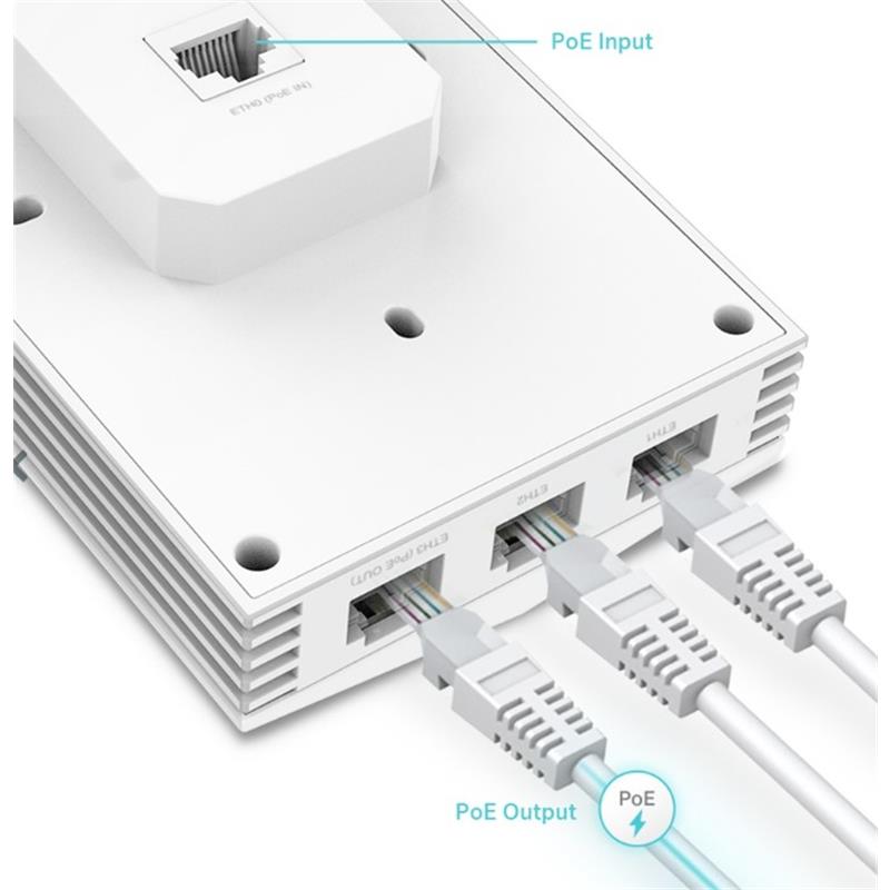 resimler/genel/TP-LINK OMADA EAP655-WALL AX3000 DUAL BAND WI-FI6 4X1G LAN 574MBPS/2.4GHZ/2402MBPS/5GHZ ACCESS POINT (ADAPTÖRSÜZ)
