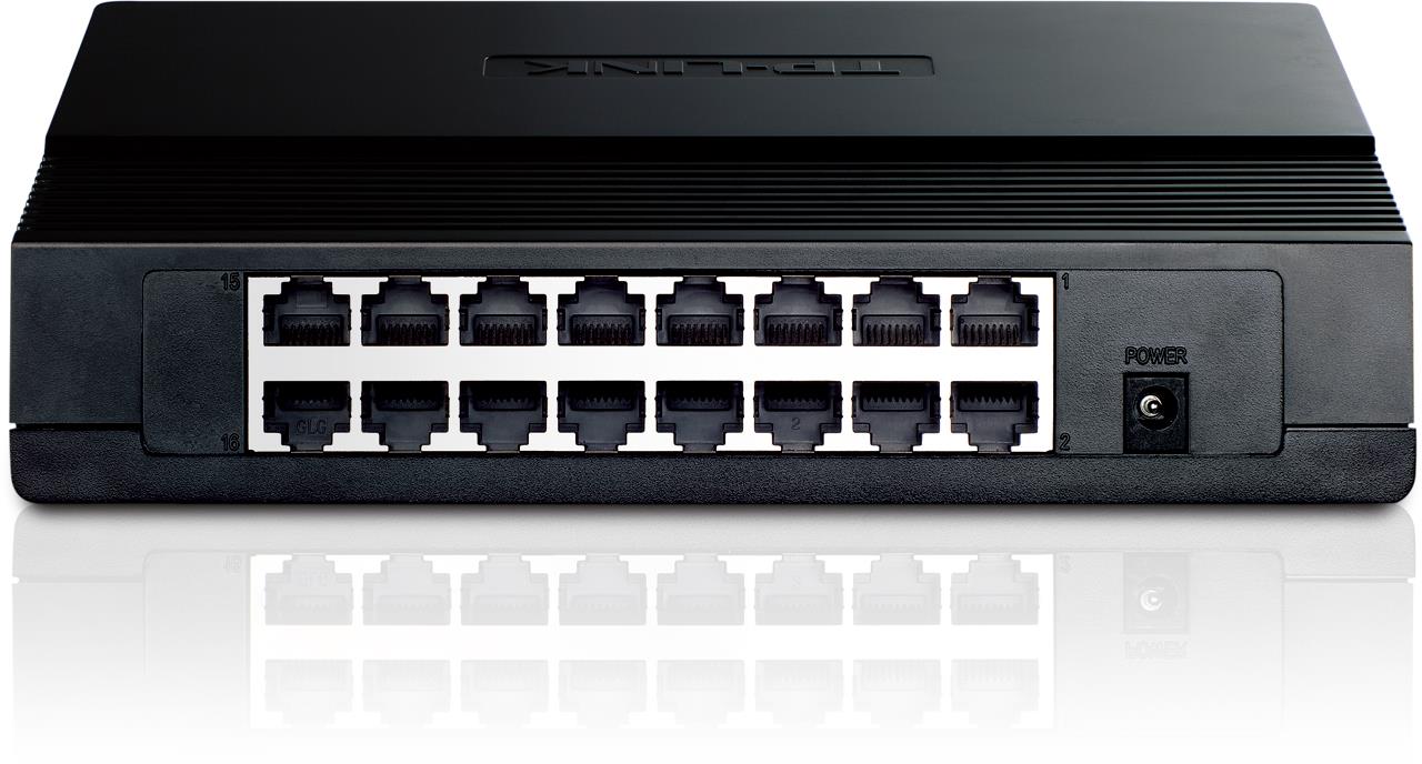 resimler/genel/TP-LINK TL-SF1016D 16 PORT 10/100 PLASTİK KASA SWITCH