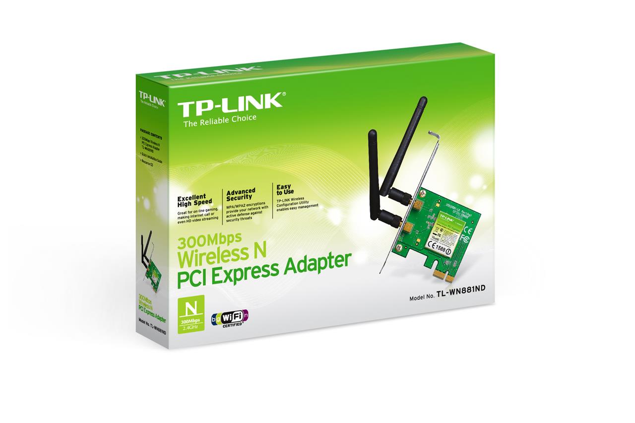 resimler/genel/TP-LINK TL-WN881ND 300MBPS 2 ANTEN KABLOSUZ N PCI EXPRESS WIFI ADAPTOR