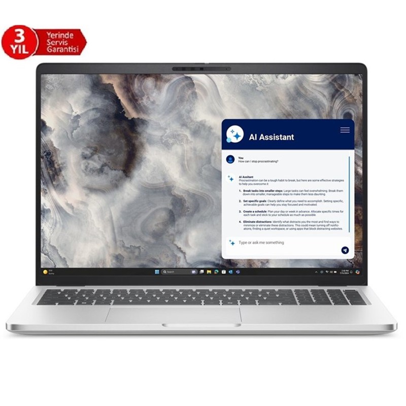 DELL NB PRO 16 ULTRA7 255U 16GB 512SSD DOS BTO107_PC16250_U (3 YIL YERİNDE GARANTİ)