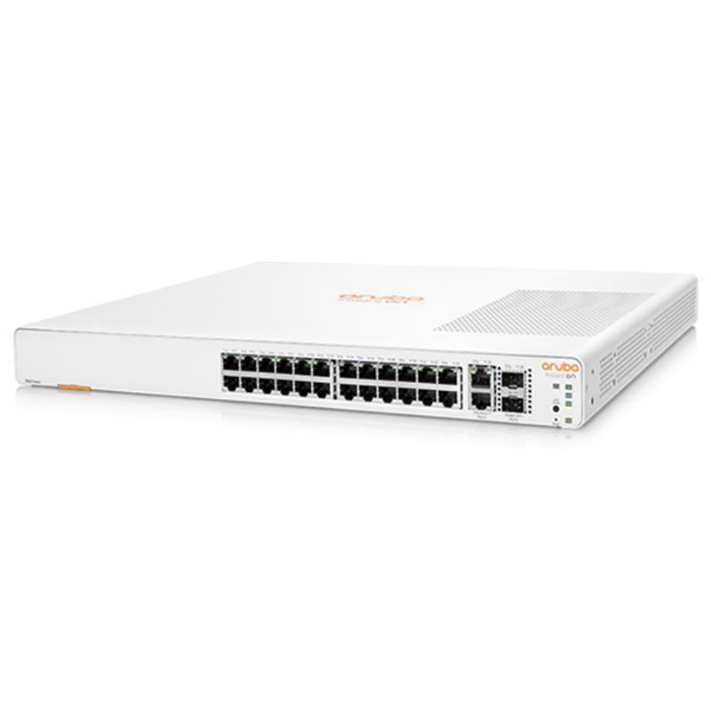 HPE JL807A ION 1960 24 PORT GIGABIT + 2X10GB SFP PORT POE 370W RACKMOUNT SWITCH
